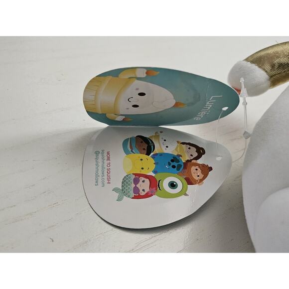 Original Squishmallows Disney **LUMIERE from BEAUTY & THE‎ BEAST 7" PLUSH** NWT - Picture 9 of 9